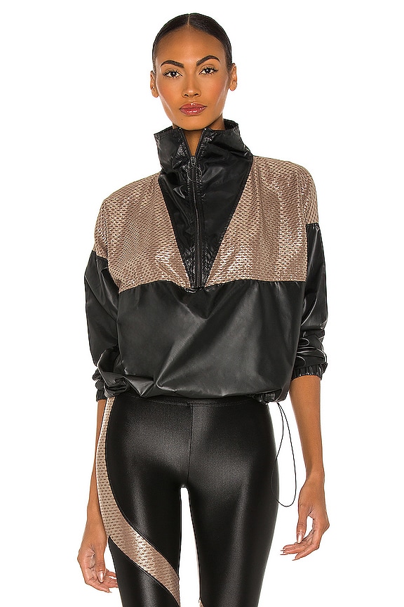 view 1 of 5 BLOUSON ANORAK in Black & Cafe