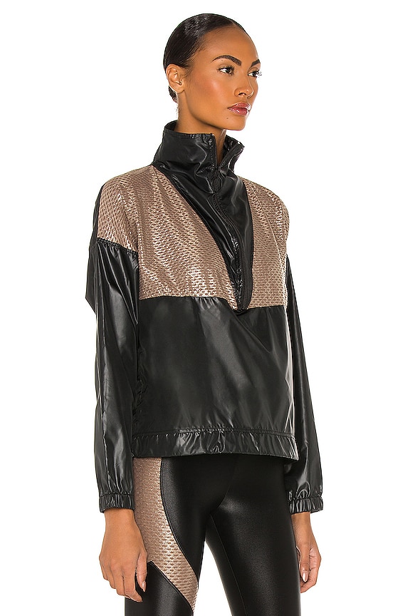 view 2 of 5 BLOUSON ANORAK in Black & Cafe