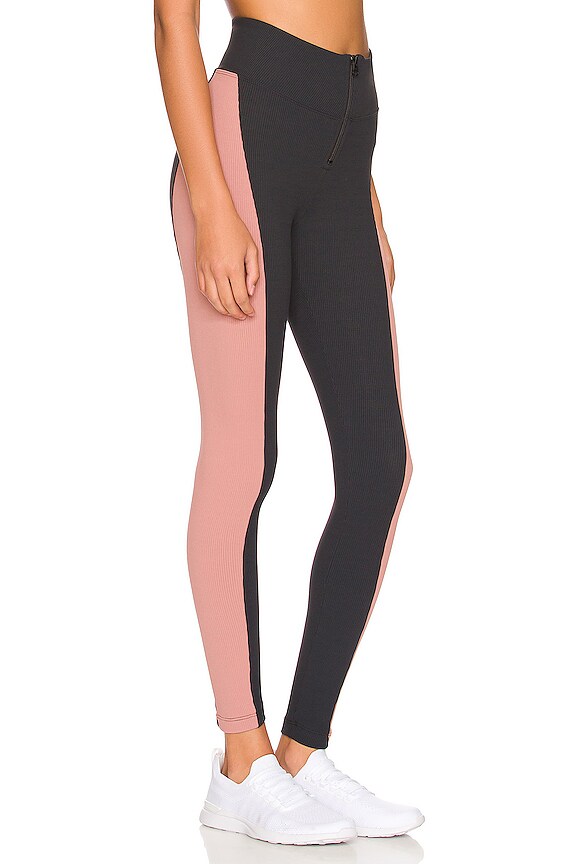 view 2 of 4 INTENTION HIGH RISE RIB レギンス in Alvarado & Black