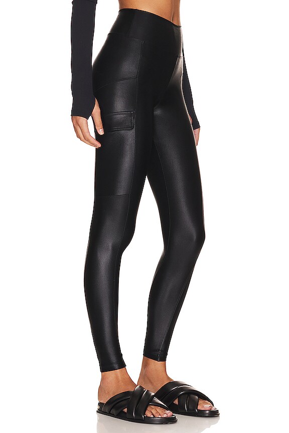 view 2 of 4 Rina Infinity Cargo High Rise Legging in Black