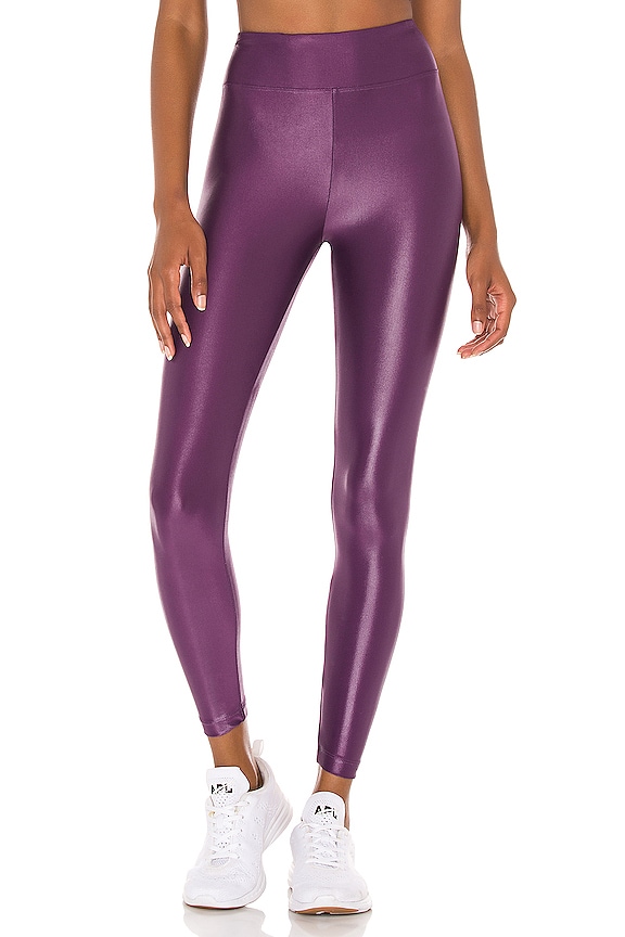 view 1 of 4 Lustrous High Rise Legging in Aubergine