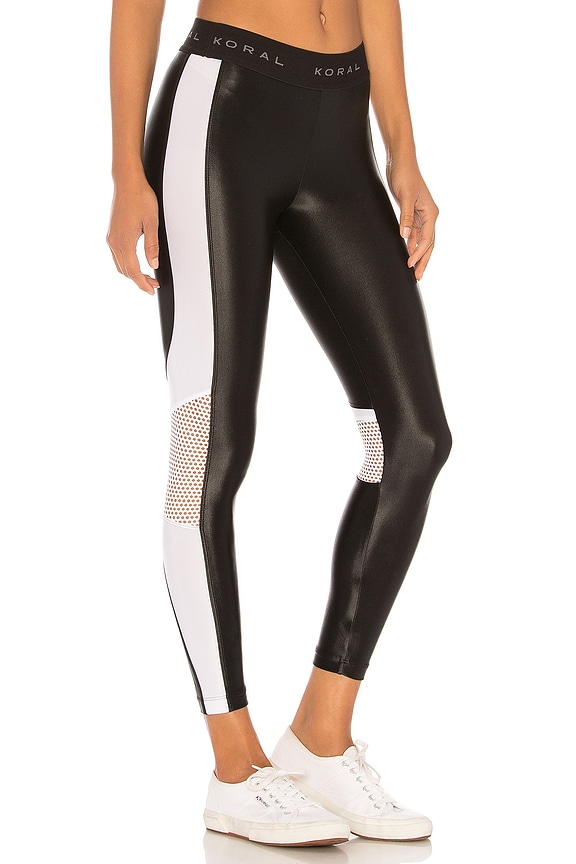 view 2 of 4 LEGGINGS RECORTADOS EMBLEM in Black & White