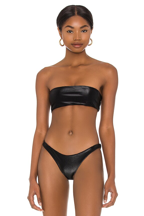 view 2 of 5 TOP BIKINI ISLA in Brown Cheetara & Black