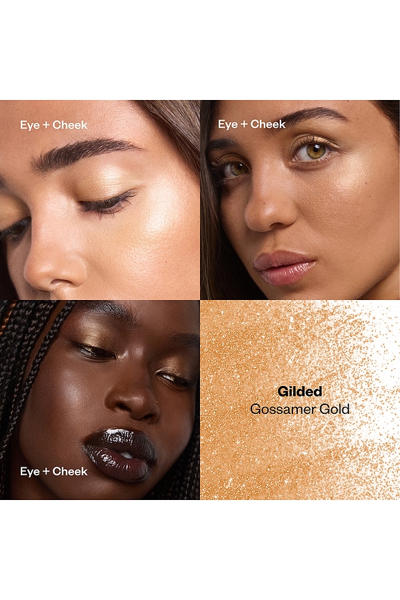 view 2 of 10 Shiny Objects Wet Glisten Powder Highlighter for Face + Eyes in Gilded