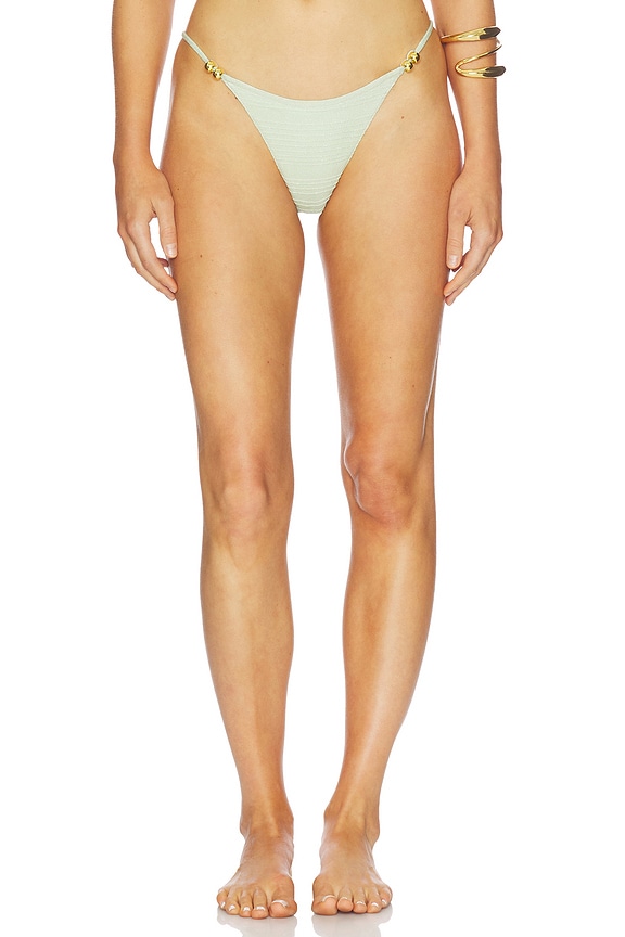 view 1 of 4 Beverly Bikini Bottom in Pistachio Knit