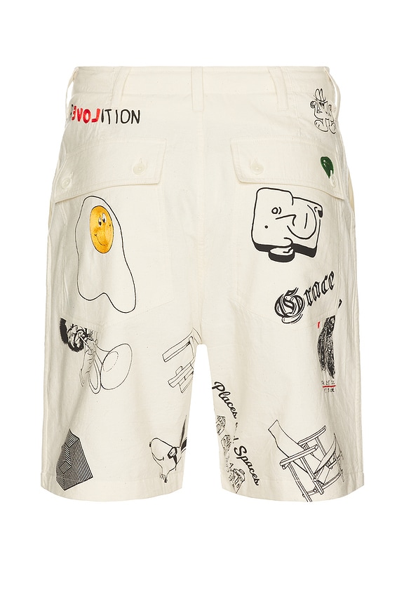 view 2 of 7 x Monitaly Tattoo Shorts in Khadi