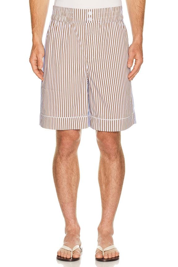 view 1 of 6 Striped Short in Rubber