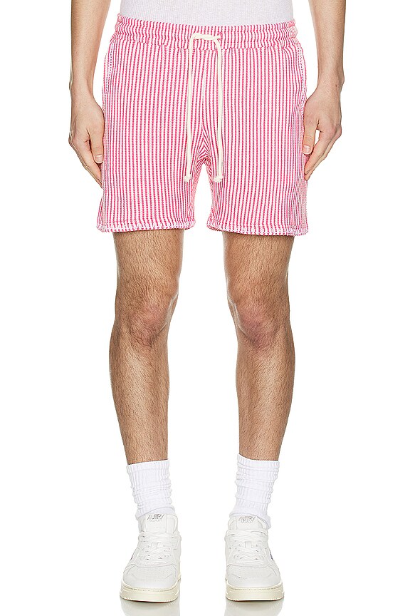 view 4 of 4 Striped Knit Shorts in Cactus Flower