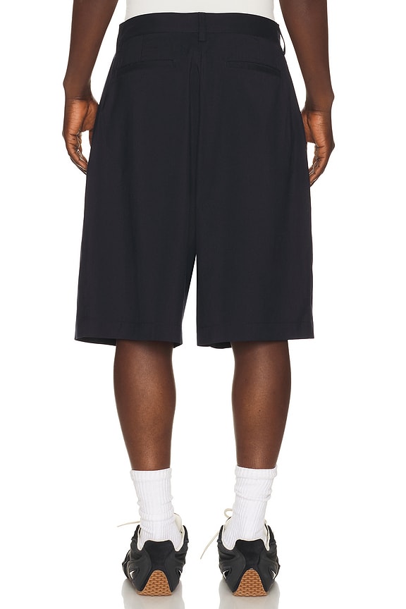 view 2 of 5 Eco Pleated Short in Dark Navy