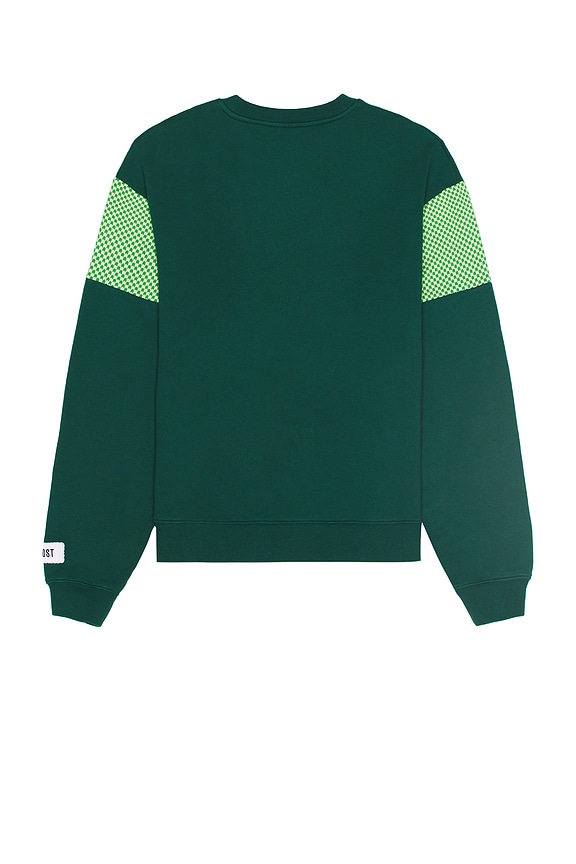 view 2 of 4 Chevron Combo Crewneck in Botanical Garden