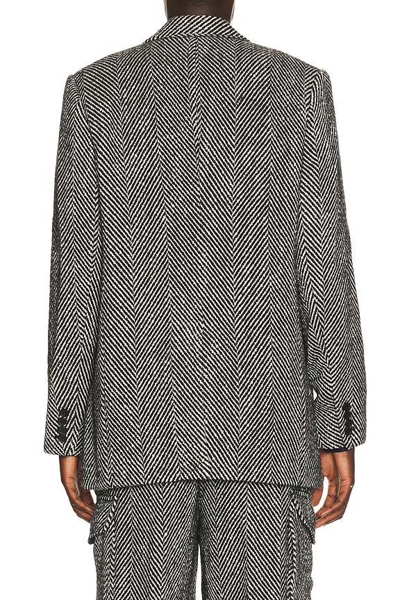 view 2 of 5 Eco Herringbone Longline Blazer in Black