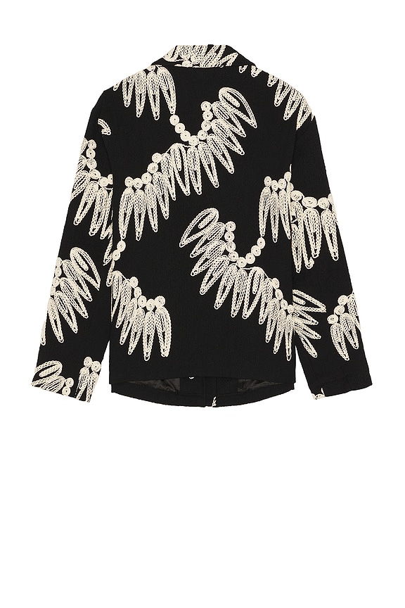view 2 of 4 Palmetto Embroidered Zip Jacket in Black