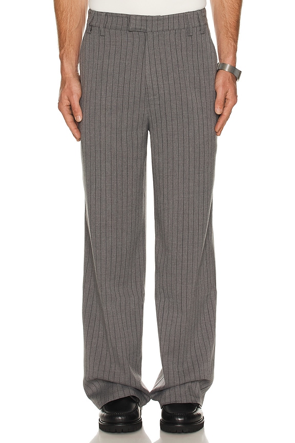 view 1 of 5 Herringbone Pleated Trousers in Nimbus Cloud