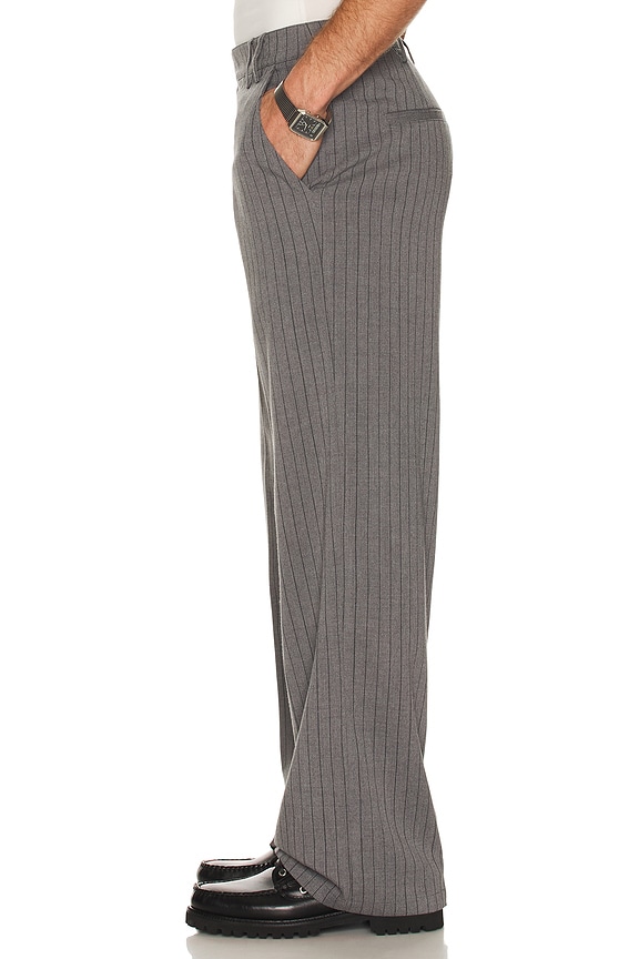 view 2 of 5 Herringbone Pleated Trousers in Nimbus Cloud
