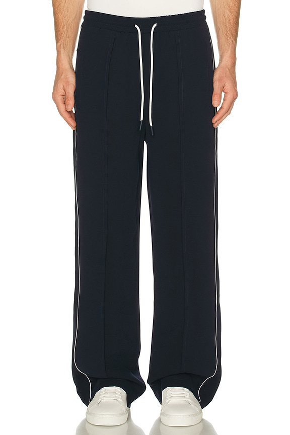 view 1 of 5 PANTALON FORME JOGGING PIPING in Dark Navy