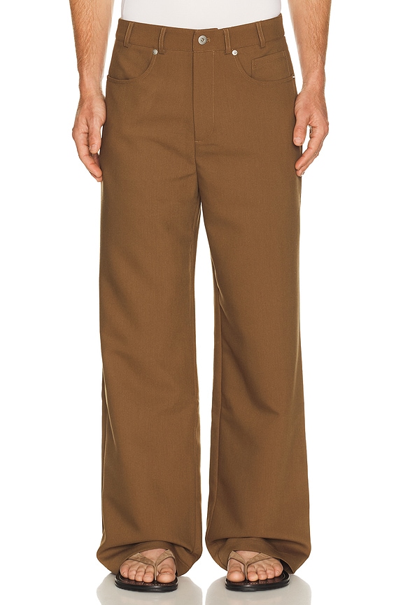 view 1 of 5 5-Pocket Trouser in Hot Chocolate