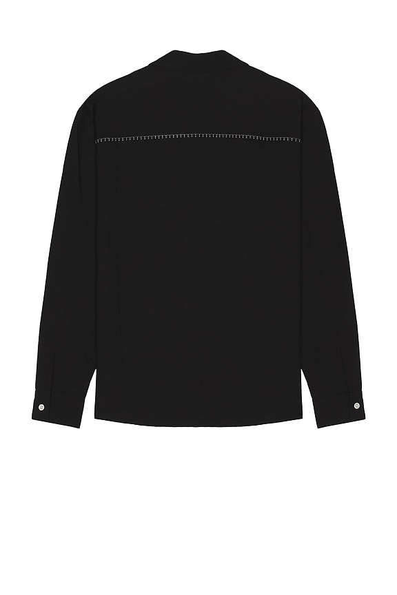 view 2 of 4 Blanket Stitch Shirt in Black