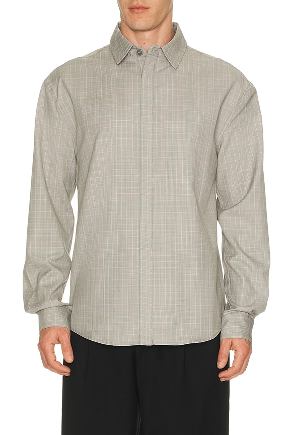 view 1 of 4 Jordan Wool Plaid Shirt in Laurel Wreath