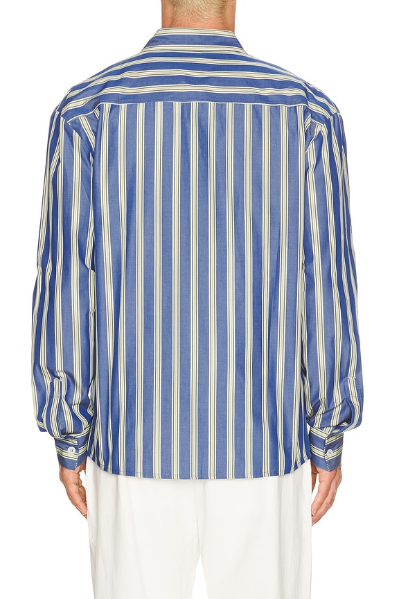 view 2 of 5 Jordan Striped Shirt in Beacon Blue
