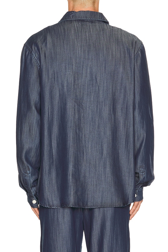 view 2 of 4 Oversized Denim Shirt in Dark Wash