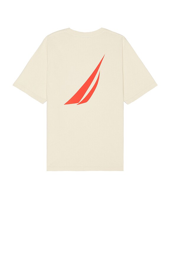 view 2 of 3 Fair Winds Oversized Tee in Seed Pearl