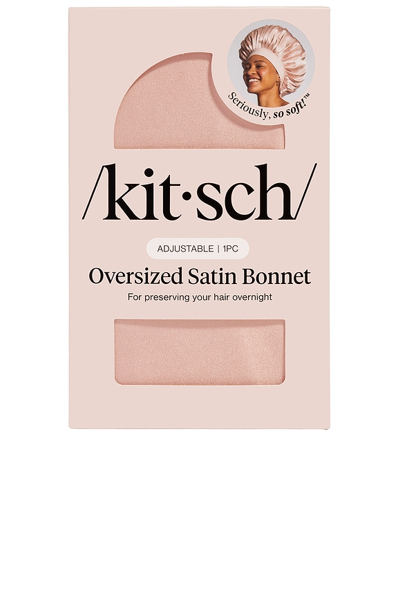 view 2 of 6 GORRO ADJUSTABLE OVERSIZED SATIN BONNET in Blush
