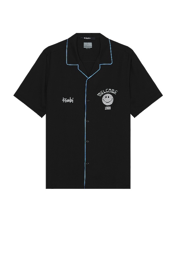 Ksubi Zine Resort Shirt in Black | REVOLVE