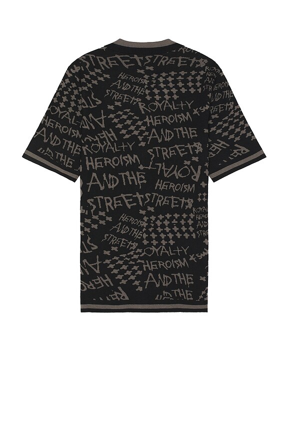 view 2 of 5 Heroism Knit Resort Shirt in Black
