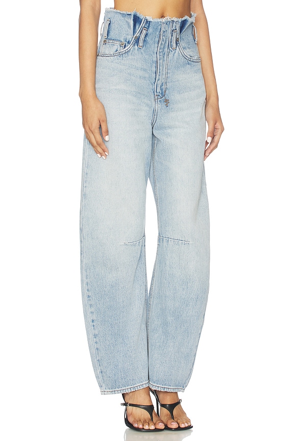 view 2 of 6 Cutoff Hi Barrel in Denim