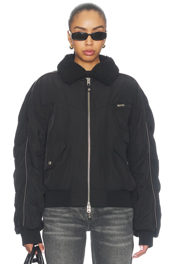 view 2 of 5 Phantom Bomber Jacket in Black