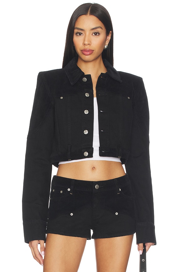 view 2 of 6 BLOUSON SLIM TRUCKER in Saloon Black