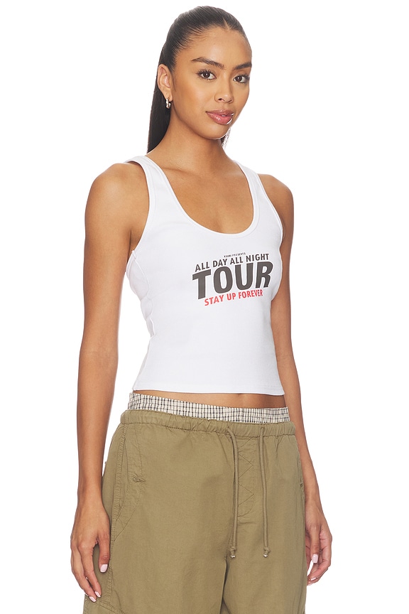 view 2 of 4 Pseudo Tank Top in White