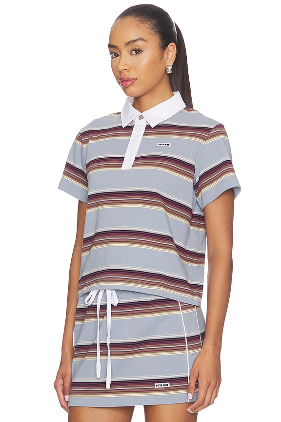view 2 of 4 Sott Shrunken Polo in Multi Stripe