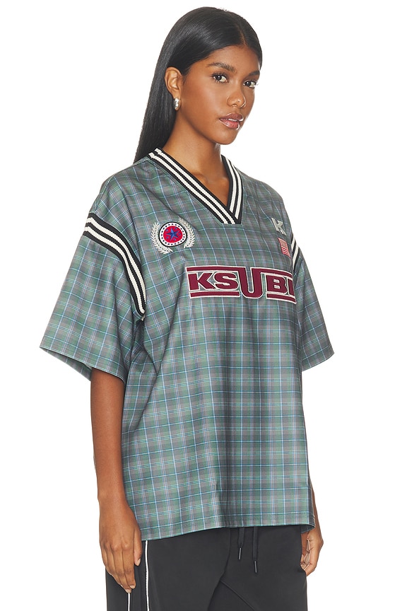 view 2 of 5 ТОП UNION JERSEY  in Hunter Plaid