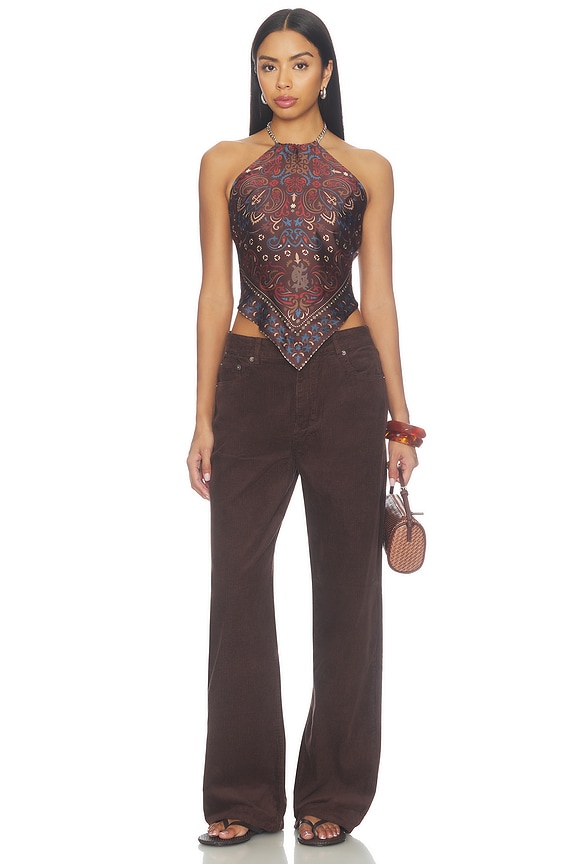 Scarf Folk Bandana Top