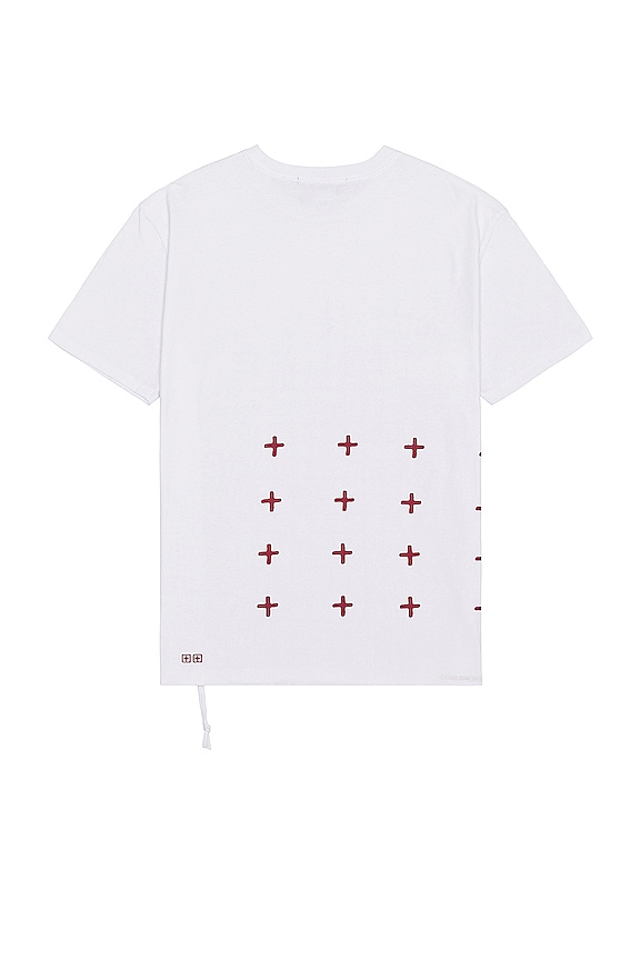 view 2 of 3 4X4 Biggie SS Tee in White & Red