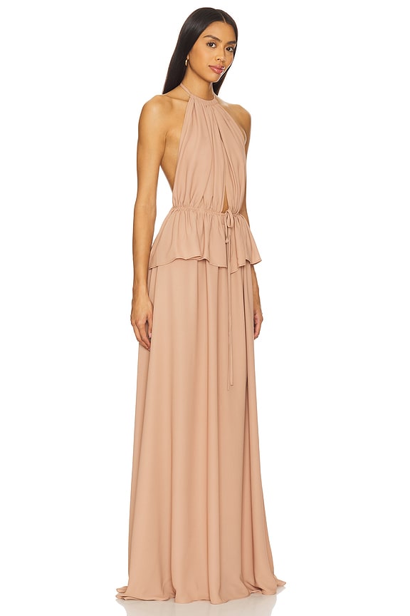 view 2 of 3 МАКСИ ПЛАТЬЕ SKYE in Nude