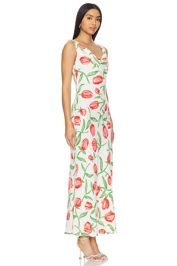 view 2 of 3 ROBE MAXI ARAMINTA in Ivory Tulip