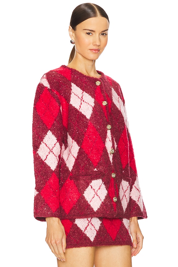 view 2 of 4 Pandora Cardigan in Burgundy