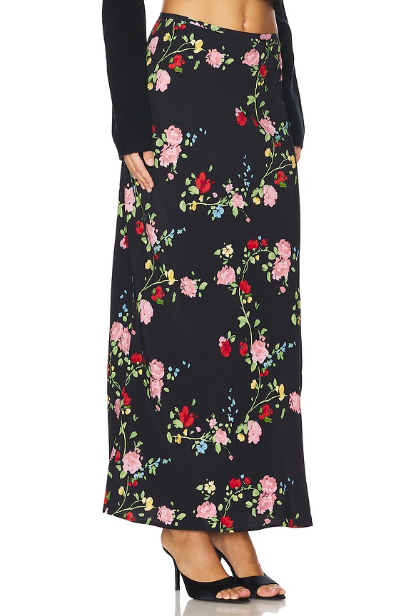 view 2 of 6 ЮБКА МАКСИ LAYLA in Black Trailing Floral