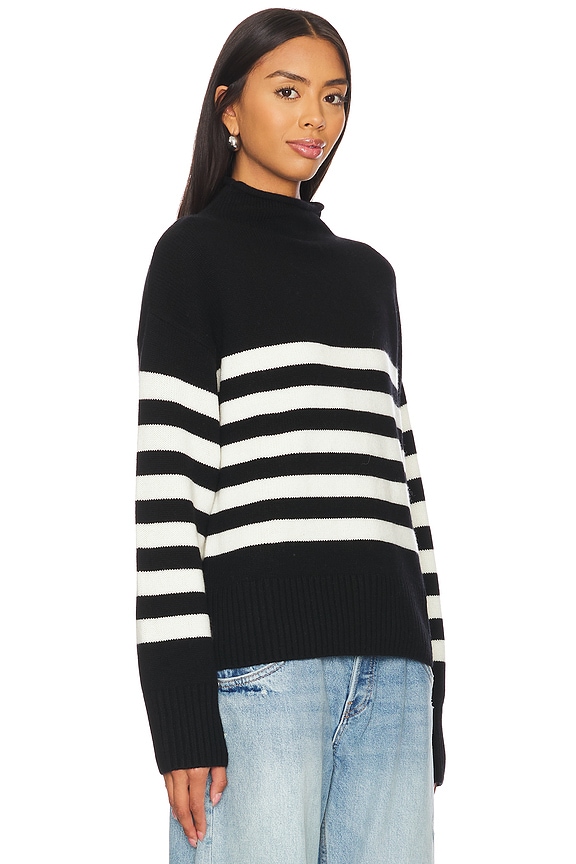 view 2 of 4 The Lucca Sweater in Black & Cream