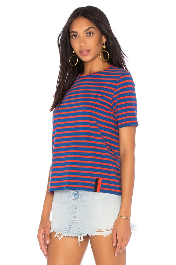 view 2 of 4 The Modern Tee in Blue & Red