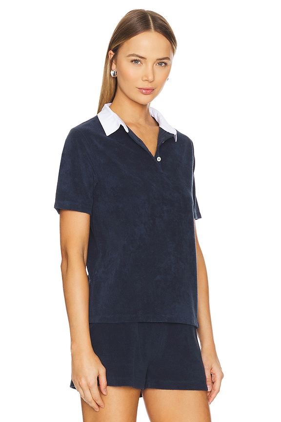 view 2 of 4 ПОЛО TERRY in Navy