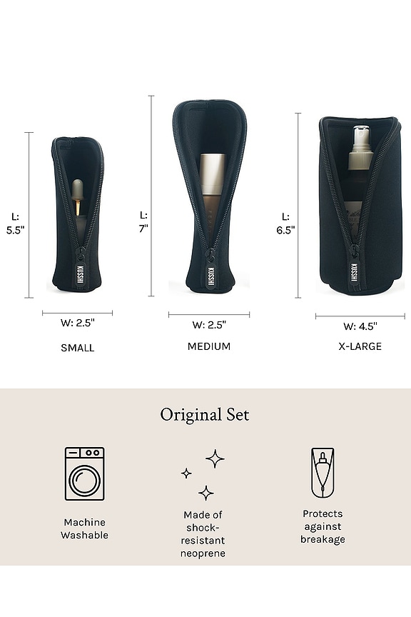 view 2 of 2 Trio Bottle Protectors in Black