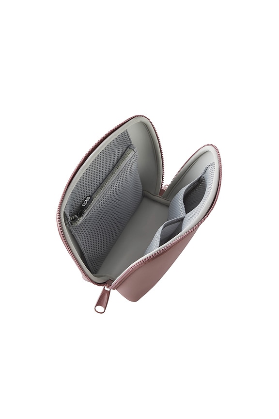 view 2 of 6 Neoprene Makeup Bag in Mauve & Stone