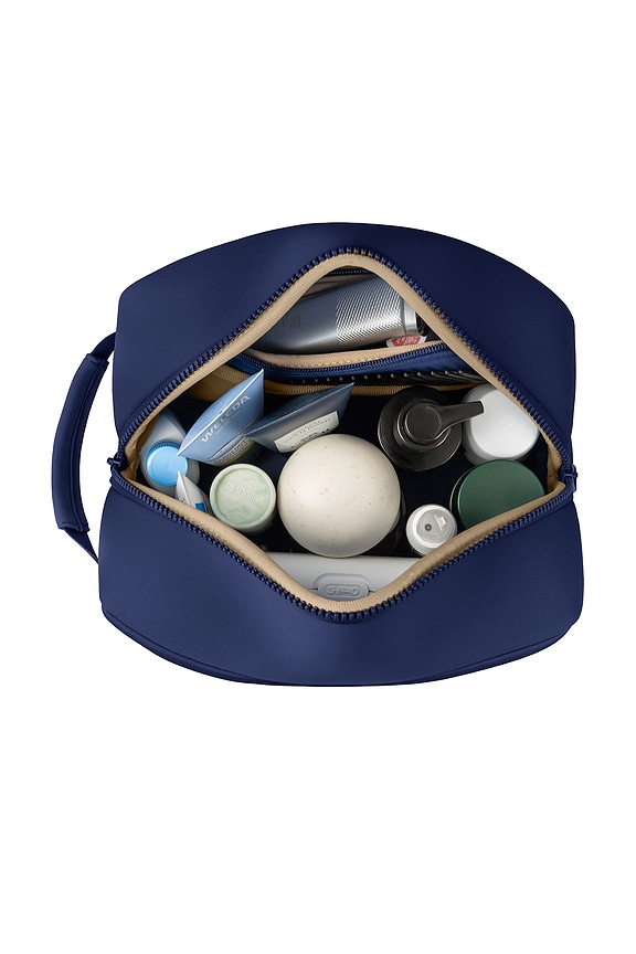 view 2 of 6 Neoprene Dopp Kit in Navy & Khaki