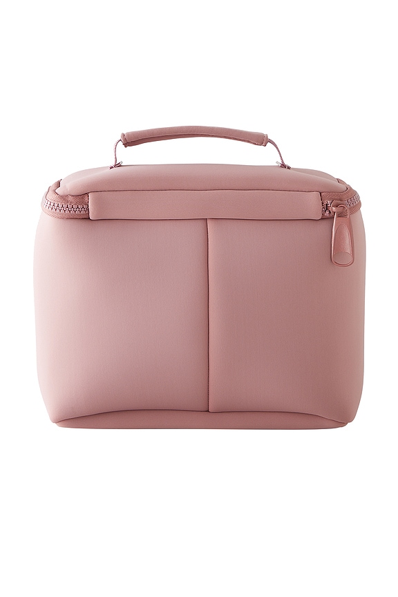 view 2 of 7 Neoprene Train Case Small in Mauve & Stone