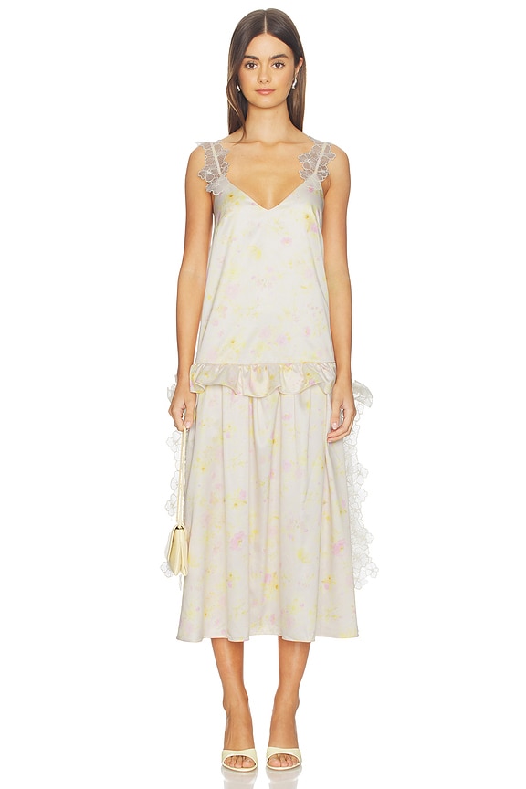 view 1 of 3 VESTIDO RASHIDA in Yellow Peony