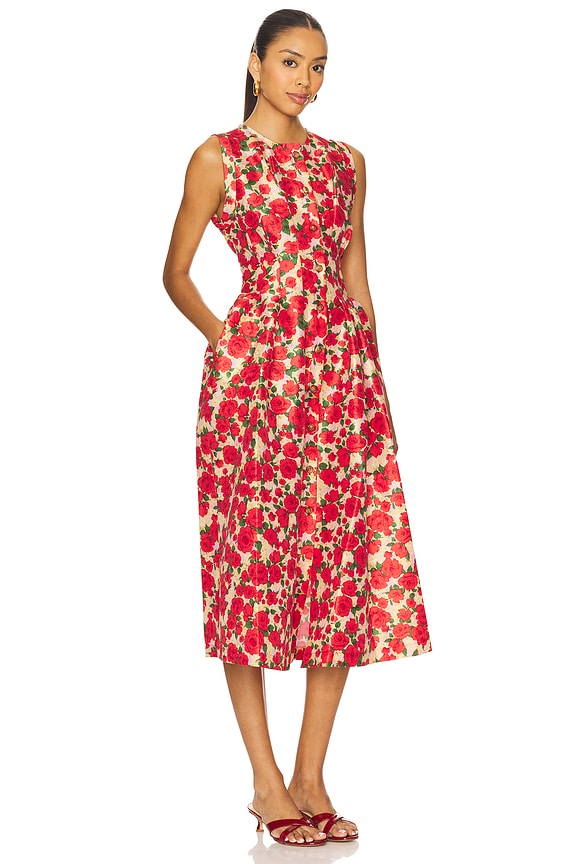 view 2 of 3 Mette Dress in Red Rose