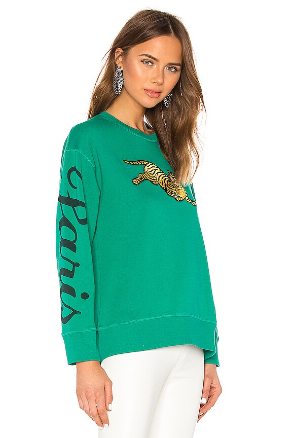 view 2 of 5 SWEAT JUMPING TIGER in Grass Green